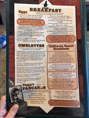 Menu photo 6 Pappy's Restaurant Santa Maria, CA