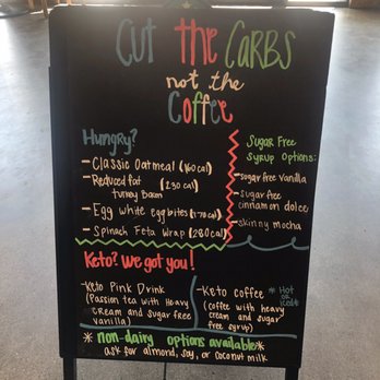 Starbucks - Cut the Carbs Menu! - Coffee & Tea Near Me - Manteca, California