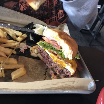 Ivar's River Pub - Burger with an egg, but no yoke :( - American Near Me - San Marcos, Texas Ivar's River Pub - Burger with an egg, but no yoke :( - American Near Me - San Marcos, Texas