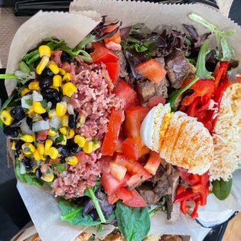 Wild Jacks Tex Mex BBQ - Santa Fe Cobb Salad with Tri Tip - Barbeque Near Me - Kettleman City, California Wild Jacks Tex Mex BBQ - Santa Fe Cobb Salad with Tri Tip - Barbeque Near Me - Kettleman City, California