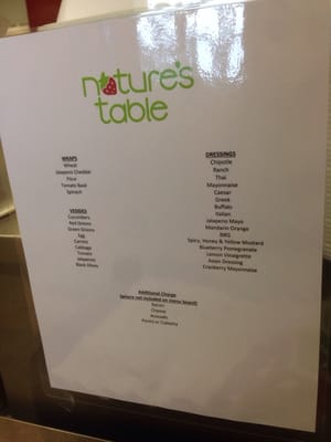 Menu photo 1 Nature's Table Tampa, FL Menu photo 1 Nature's Table Tampa, FL