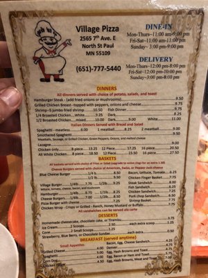 Menu photo 3 Village Pizza North Saint Paul, MN Menu photo 3 Village Pizza North Saint Paul, MN