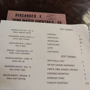 Rybka - Hot, Soft, Cocktails menu - Fish & Chips Near Me - Brighton, BNH