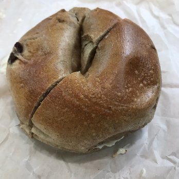 Bagels Etc. - Cinnamon raisin bagel with plain cream cheese - Bagels Near Me - Washington, DC, District of Columbia