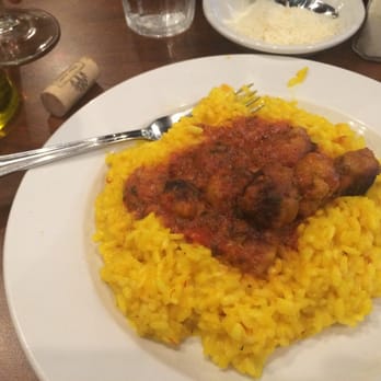 Riccardo Enoteca - Saffron Risotto Milanese, with outrageously wonderful veal ricotta meatballs! - Italian Near Me - Chicago, Illinois Riccardo Enoteca - Saffron Risotto Milanese, with outrageously wonderful veal ricotta meatballs! - Italian Near Me - Chicago, Illinois