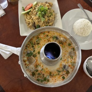 Lemon Grass Thai Cuisine - Drunken fried rice and Tom kha - Thai Near Me - Roswell, New Mexico