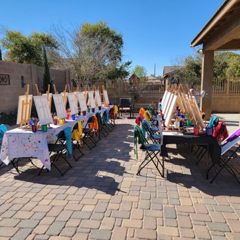 The Happy Canvas - Outdoor painting parties are so much fun. Book yours from September to April! :) - Paint & Sip Near Me The Happy Canvas - Outdoor painting parties are so much fun. Book yours from September to April! :) - Paint & Sip Near Me