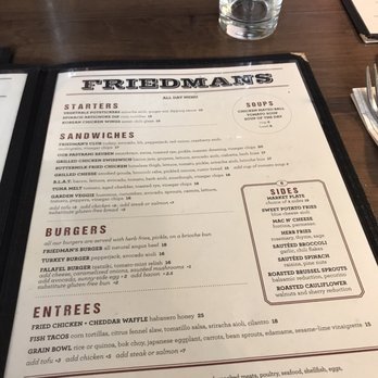 Friedman's - Menu - Breakfast & Brunch Near Me - New York, New York Friedman's - Menu - Breakfast & Brunch Near Me - New York, New York