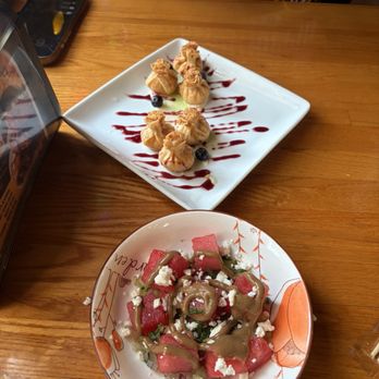 Union Ramen - Watermelon feta salad and dumpling purses - Ramen Near Me - New Orleans, Louisiana Union Ramen - Watermelon feta salad and dumpling purses - Ramen Near Me - New Orleans, Louisiana