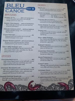 Menu photo 2 Bleu Canoe Restaurant Clarkesville, GA Menu photo 2 Bleu Canoe Restaurant Clarkesville, GA