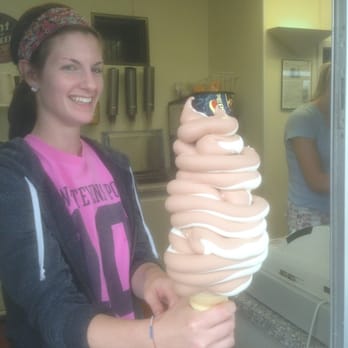 Belt's Soft Serv - This is what the LARGE cone looks like! - Ice Cream & Frozen Yogurt Near Me - Stevens Point, Wisconsin