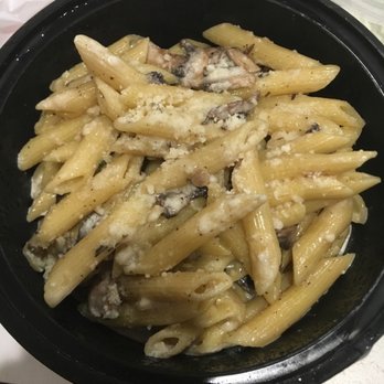 Crust - Penne pasta with mushroom, cream sauce, and truffle oil! - Pizza Near Me - Cleveland, Ohio