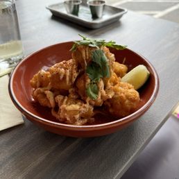 Crunchy fried cauliflower with spicy sauce. Crispy Cauliflower Crunchy fried cauliflower with spicy sauce. Crispy Cauliflower