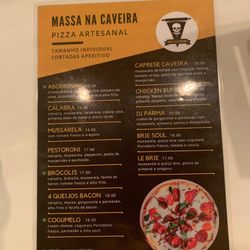 Massa na Caveira - Cardápio
