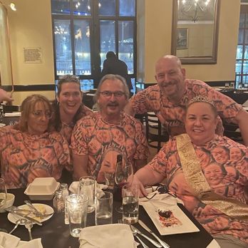 Vic's On the River - Birthday girl and the group at the restaurant! - Seafood Near Me - Savannah, Georgia