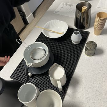 Gate 6 Garden - Ceremonial matcha setup at the menu tasting - Coffee & Tea Near Me - Alameda, California