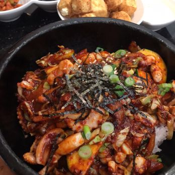 Koriander - Spicy Octopus Bibimbap - Asian Fusion Near Me - Corvallis, Oregon Koriander - Spicy Octopus Bibimbap - Asian Fusion Near Me - Corvallis, Oregon