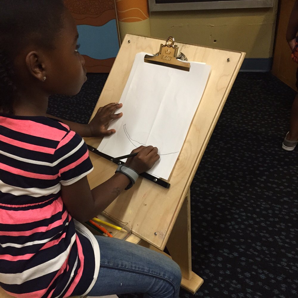 Brooklyn Children's Museum - A cool drawing easel for kids to get creative - Children's Museums Near Me - Brooklyn, New York