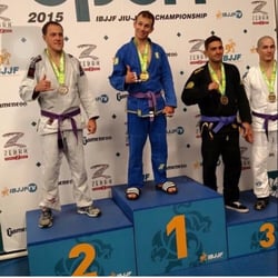 Brian Beaury Jiu Jitsu - Brandon winning first
