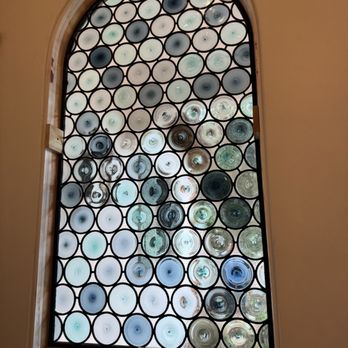 Pat's 1502 Glassworks - Custom Rondell window for Island Architects - Glass & Mirrors Near Me Pat's 1502 Glassworks - Custom Rondell window for Island Architects - Glass & Mirrors Near Me
