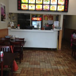 Small place, 6 tables and counter service.