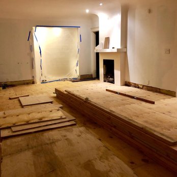 Victor Rios Flooring & Construction - After laying down the newly leveled subfloor. - Flooring Near Me Victor Rios Flooring & Construction - After laying down the newly leveled subfloor. - Flooring Near Me