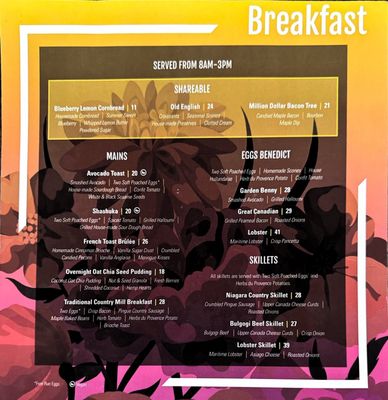 Menu photo 8 Flour Mill Scratch Kitchen Restaurant Niagara Falls, ON