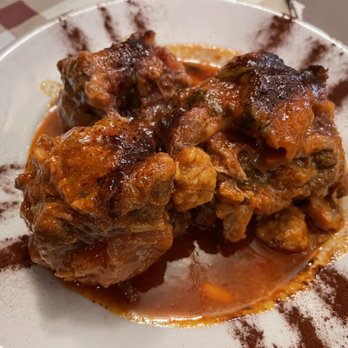 Da Enzo al 29 - Coda alla vaccinara - oxtails in tomato sauce pine nuts raisins and cocoa - Roman Near Me - Rome, RM Da Enzo al 29 - Coda alla vaccinara - oxtails in tomato sauce pine nuts raisins and cocoa - Roman Near Me - Rome, RM