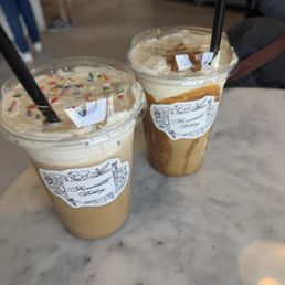 White chocolate birthday latte Cookie butter latte White chocolate birthday latte Cookie butter latte