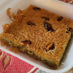 Cafe Istanbul - Kadayif dessert. Shredded phyllo dough, honey, pistachios.