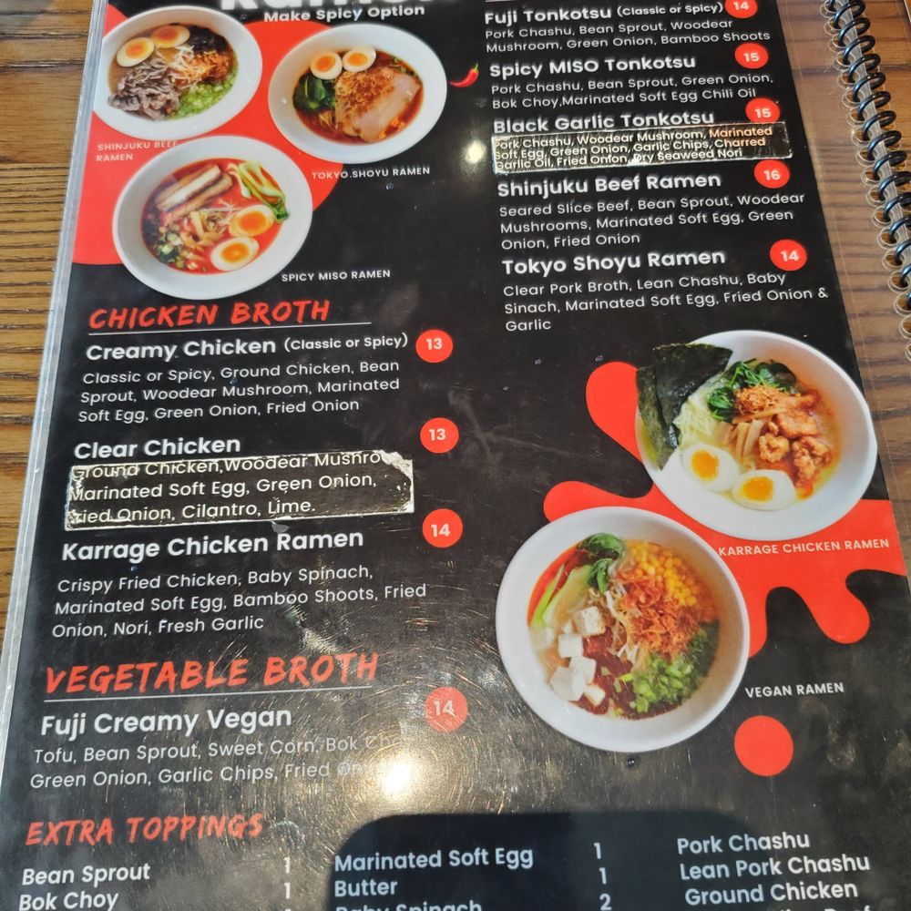 Fuji Ramen - Menu pic#3 - Japanese Near Me - League City, Texas