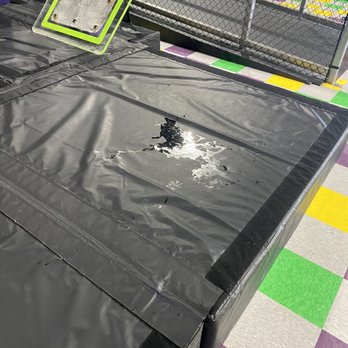 Get Air Alexandria - Sticky spill that was there when we arrived at opening (never cleaned in our two hour visit). - Trampoline Parks Near Me - Alexandria, Virginia