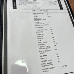 Jimis' Sunnyside Up Diner - Breakfast sides