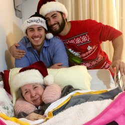 Mina's Elderly Care Homes - Tyler and Kevin with their grandma