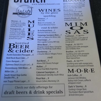Lulu's - Menu - New American Near Me - Richmond, Virginia Lulu's - Menu - New American Near Me - Richmond, Virginia