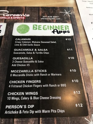 Menu photo 7 Pierson's Grille & Spirits Harbor Springs, MI