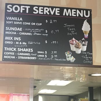 Dunkin' -  a menu for soft serve menu - Coffee & Tea Near Me - Woburn, Massachusetts