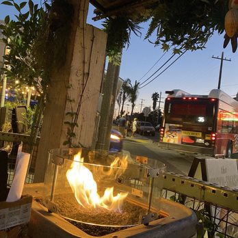 Raglan Public House - Fire pit next to our outdoor seat - Breakfast & Brunch Near Me - San Diego, California
