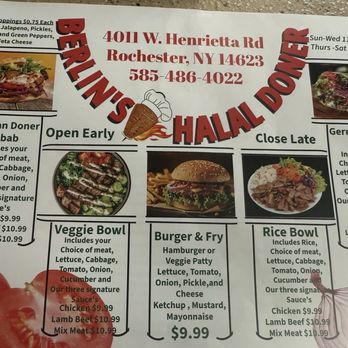 Berlin's Halal Doner - Halal Near Me - Rochester, New York