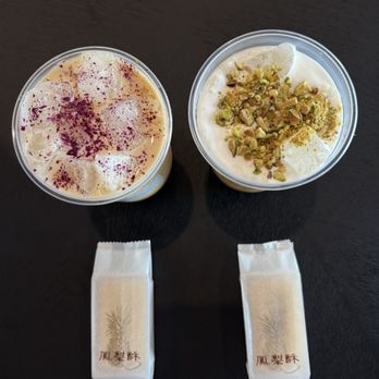 Cravings Coffee & More - Rose latte & pistachio latte with oat milk - Coffee & Tea Near Me - Hacienda Heights, California Cravings Coffee & More - Rose latte & pistachio latte with oat milk - Coffee & Tea Near Me - Hacienda Heights, California