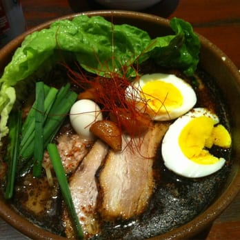 Ramen Dojo - Extra spicy garlic with extra chicken egg - Ramen Near Me - San Mateo, California Ramen Dojo - Extra spicy garlic with extra chicken egg - Ramen Near Me - San Mateo, California