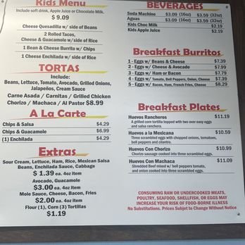 Lourdes - Menu - Mexican Near Me - Encinitas, California