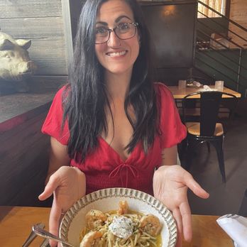 Grotta Di Fuoco - My pasta with shrimp! - Pizza Near Me - Long Beach, New York