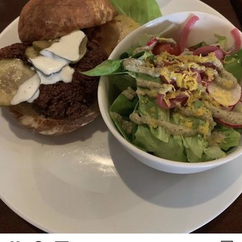 Decades - Fried chicken sandwich with greens - Arcades Near Me - Lancaster, Pennsylvania Decades - Fried chicken sandwich with greens - Arcades Near Me - Lancaster, Pennsylvania