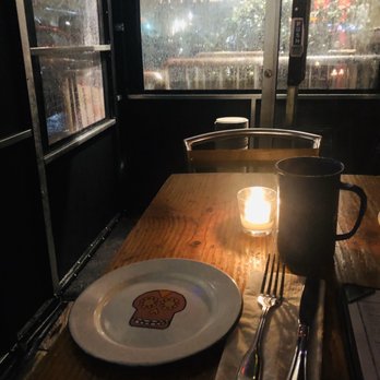 La Contenta Les - Outdoor seating in the rain - Mexican Near Me - New York, New York