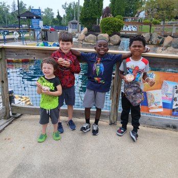 AJ's Family Fun Center - My son and his friends posing with their dipping dots. - Amusement Parks Near Me - Comstock Park, Michigan