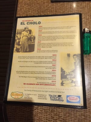 Menu photo 8 El Cholo La Habra, CA Menu photo 8 El Cholo La Habra, CA