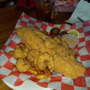 The Cajun Table - Half catfish & shrimp with fries, it's all there, the fish is good portion! - Cajun/Creole Near Me - Lafayette, Louisiana The Cajun Table - Half catfish & shrimp with fries, it's all there, the fish is good portion! - Cajun/Creole Near Me - Lafayette, Louisiana