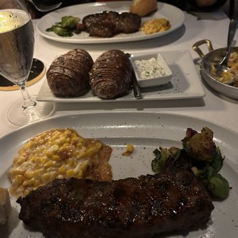 Steak 48 - Filet Mignon* ** Corn Crème Brûlée Crispy Hasselback Potato Roasted Brussels Sprouts** New York Steak 12 oz - Steakhouses Near Me - Beverly Hills, California Steak 48 - Filet Mignon* ** Corn Crème Brûlée Crispy Hasselback Potato Roasted Brussels Sprouts** New York Steak 12 oz - Steakhouses Near Me - Beverly Hills, California