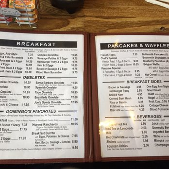 Domingo's Cafe - Menu - Breakfast & Brunch Near Me - Goleta, California Domingo's Cafe - Menu - Breakfast & Brunch Near Me - Goleta, California